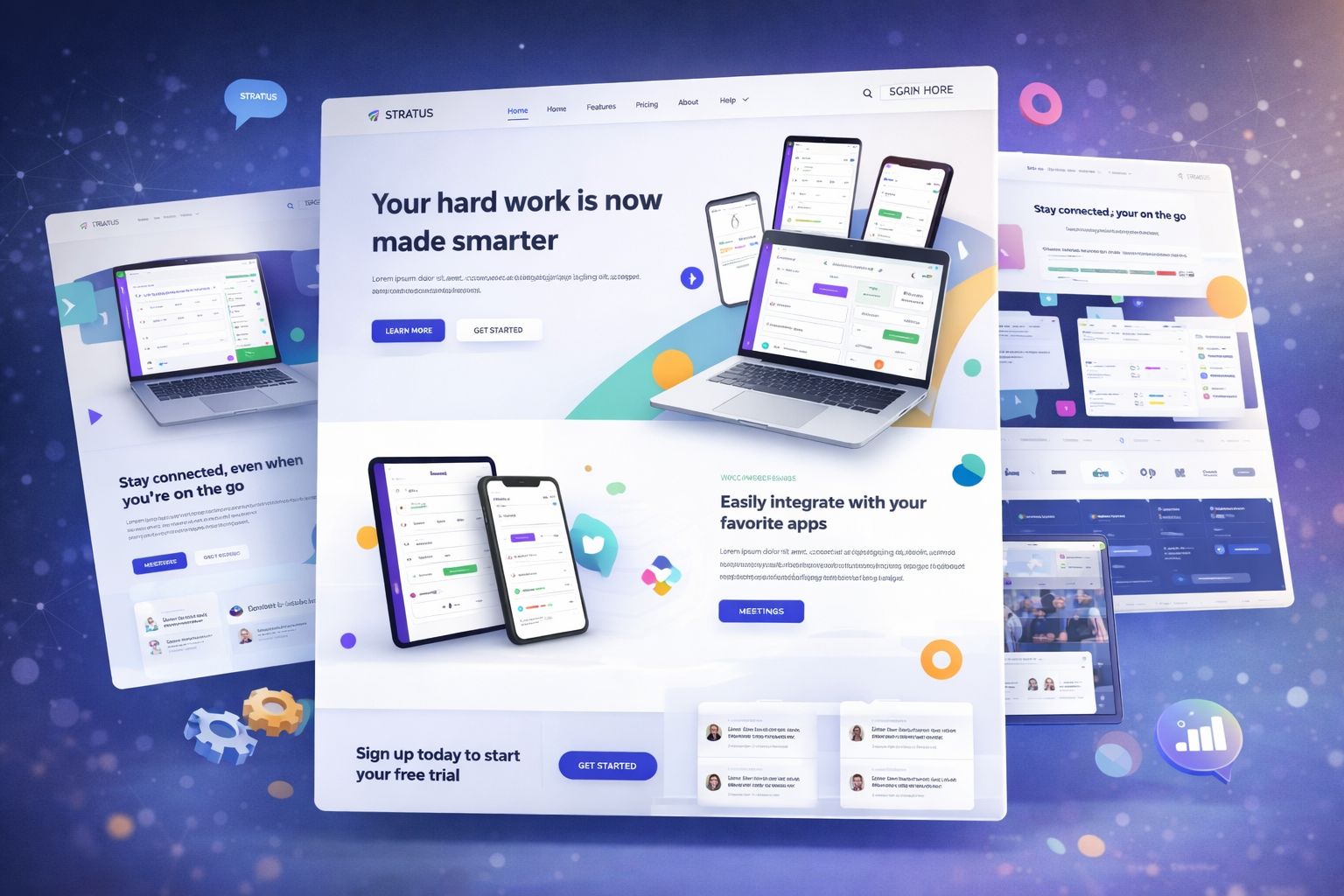 Modern SaaS Website Design