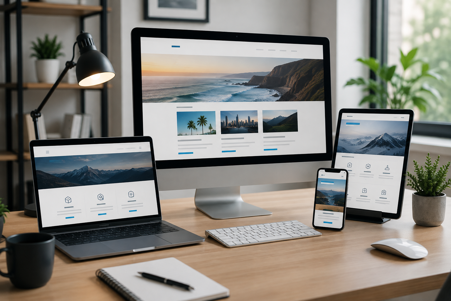 Web development illustration